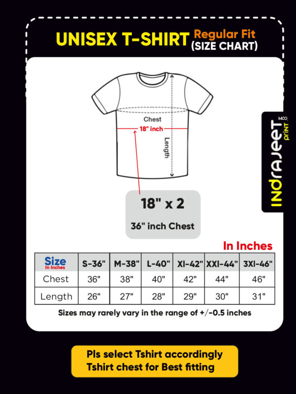 adult tshirt size chart