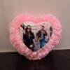 Heart Pink Fur Pillow