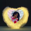 Led Heart Fur Pillow