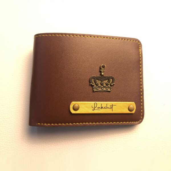 Brown Name Wallet - Image 1