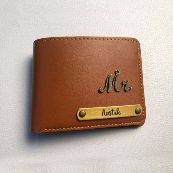 Orange Wallet with Your Name - Image 1