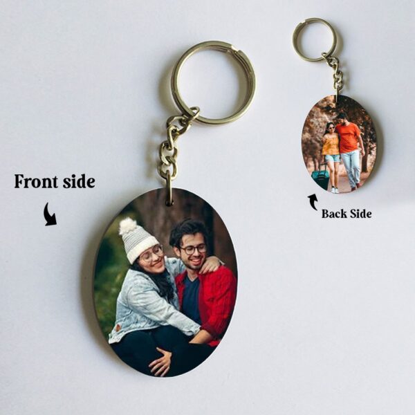 Oval Photo Keychain - Image 1