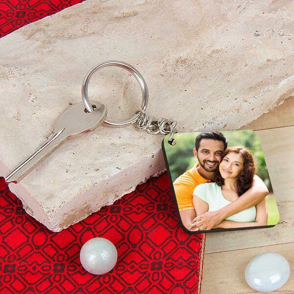 Square Photo Keychain - Image 1