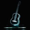 3D Guitar illusion LED Acrylic  Table Top - Image 2