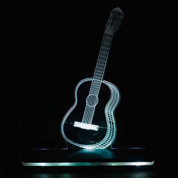 3D Guitar illusion LED Acrylic  Table Top - Image 2