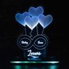 Couple Name 3D illusion LED Acrylic  Table Top