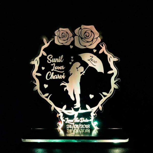 Couples LED Acrylic  Table Top - Image 2
