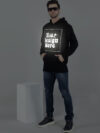 Customize Reflective Black Man Hoodie - Image 6
