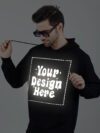 Customize Reflective Black Man Hoodie - Image 3