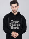 Customize Reflective Black Man Hoodie - Image 4