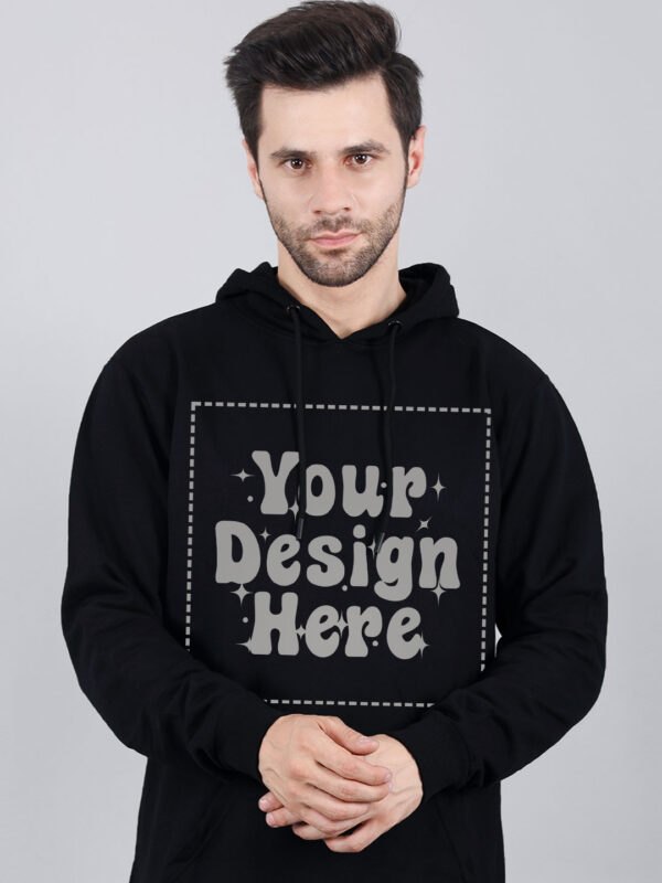 Customize Reflective Black Man Hoodie - Image 4