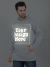 Customize Reflective Grey Man Hoodie - Image 4