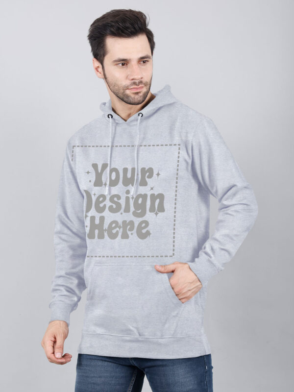 Customize Reflective Grey Man Hoodie - Image 2