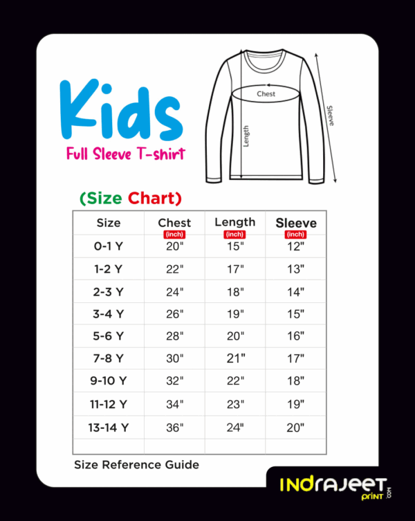 Kids Reflective Customize Full Sleeve T-shirt - Image 6