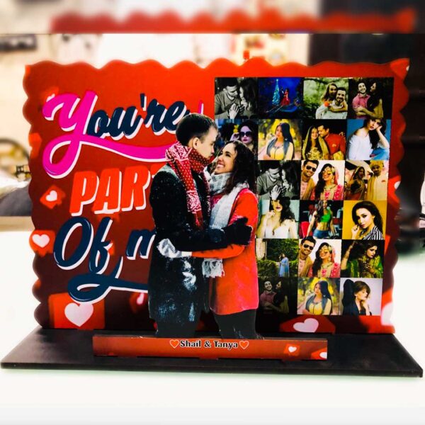 Love Personalized Mosaic Cutout - Image 1