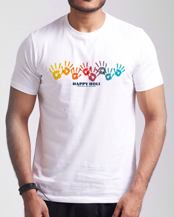 Happy Holi Printed tshirt - Image 1