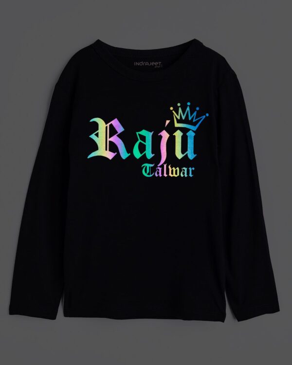 Customize Full Sleeve Rainbow Reflective T shirt - Image 2