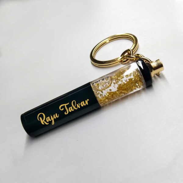 Personalised Metal Keychain Gold - Image 1