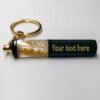 Personalised Metal Keychain Gold - Image 2