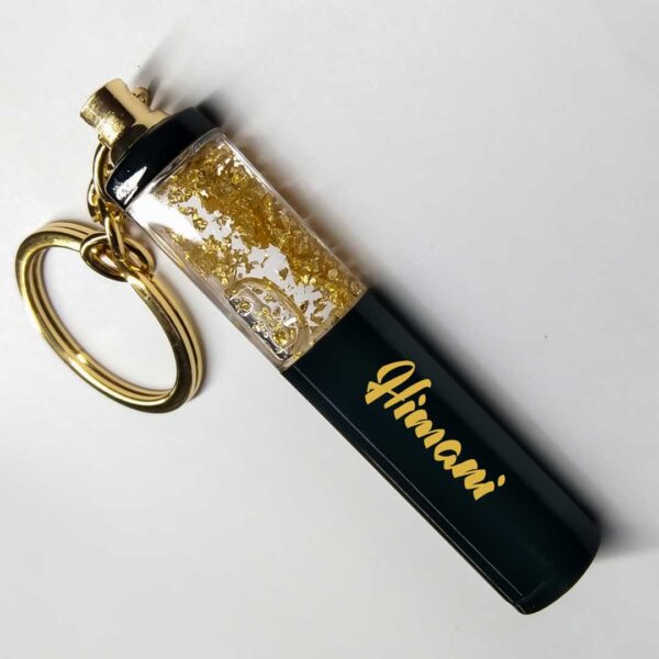 Personalised Metal Keychain Gold - Image 3