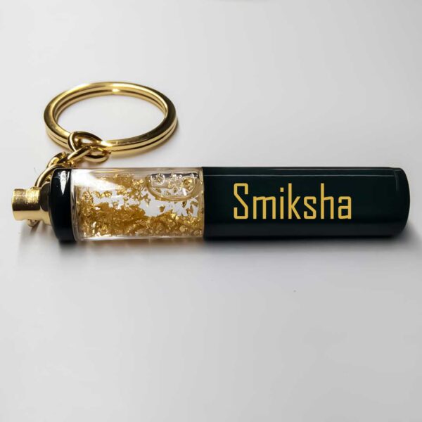 Personalised Metal Keychain Gold - Image 4
