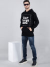 Customize Black Man Hoodie Glow in Dark Print - Image 6