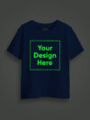 Royal Blue Customize kids Glow T-shirt
