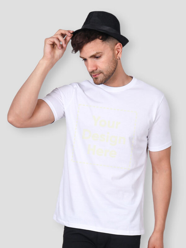 Customize Night Glow Man T-shirt White - Image 2