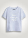 Custom Printed Grey Kids Glow in Dark Tshirt Half Sleeve - Image 2