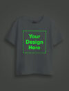 Customize white Kids Night glow tshirt