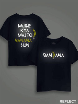 Banana Reflective Kids Glow Tshirt