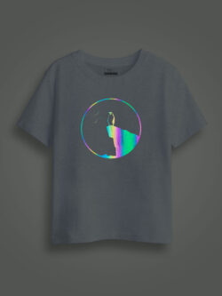 Penguin Rainbow Reflective Kids Glow Tshirt