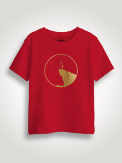 Penguin Gold Printed Kids Tshirt