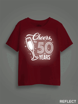 Cheer to  Years Reflective Kids Glow Tshirt