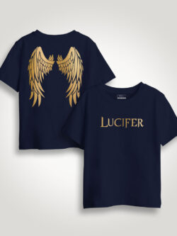 Lucifer Gold Printed Kids Tshirt