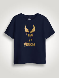 Venom Stylish Gold Printed Kids Tshirt