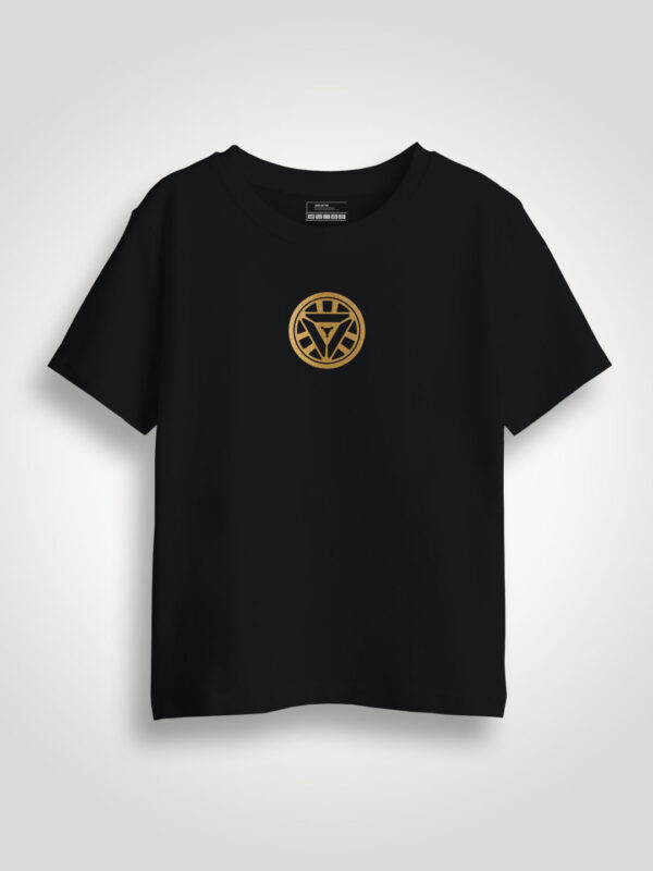 Arc Reactor  Gold Printed Kids Tshirt