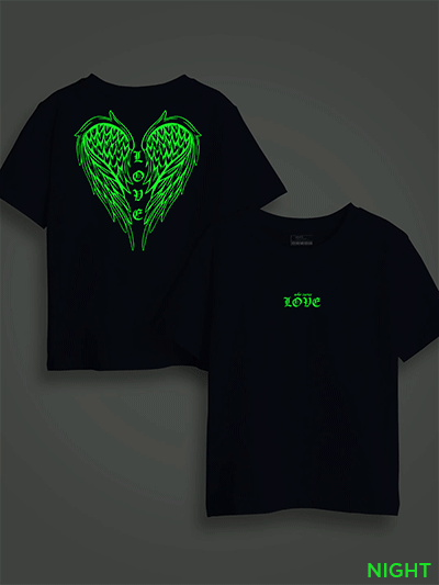 Love Wings Kids Glow Tshirt