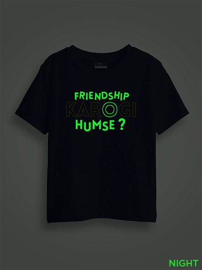 Friendship Karogi Humse Kids Glow Tshirt