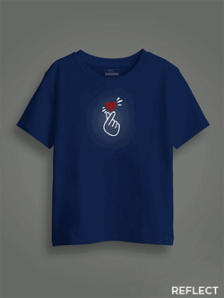 Koren Love Symbol Reflective Kids Glow Tshirt