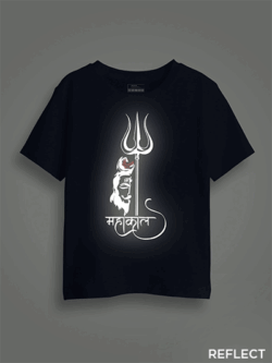 Mahakaal Reflective Kids Glow in Dark Tshirt