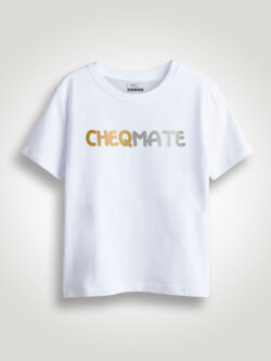 Cheqmate Gold Printed Kids Tshirt