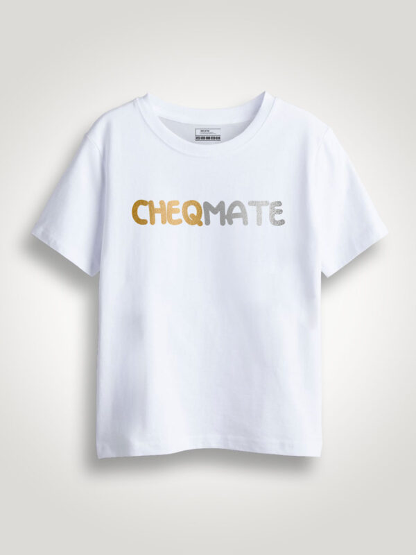 Cheqmate Gold Printed Kids Tshirt