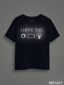 I Hate This Reflective Kids Glow Tshirt