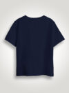 Kids Customize Printed Glow in Dark Navy Blue Half Sleeve Tshirt - Image 4