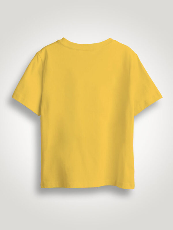 Customize Yellow Kids Premium Cotton T-shirt - Image 2