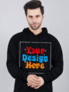 Customize Black Man Hoodie