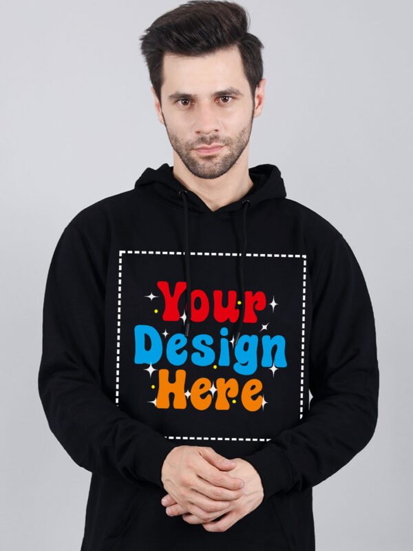 Customize Black Man Hoodie - Image 1
