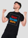 Customize Black Premium Cotton T-shirt - Image 4