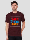 Customize Maroon Premium Cotton T-shirt